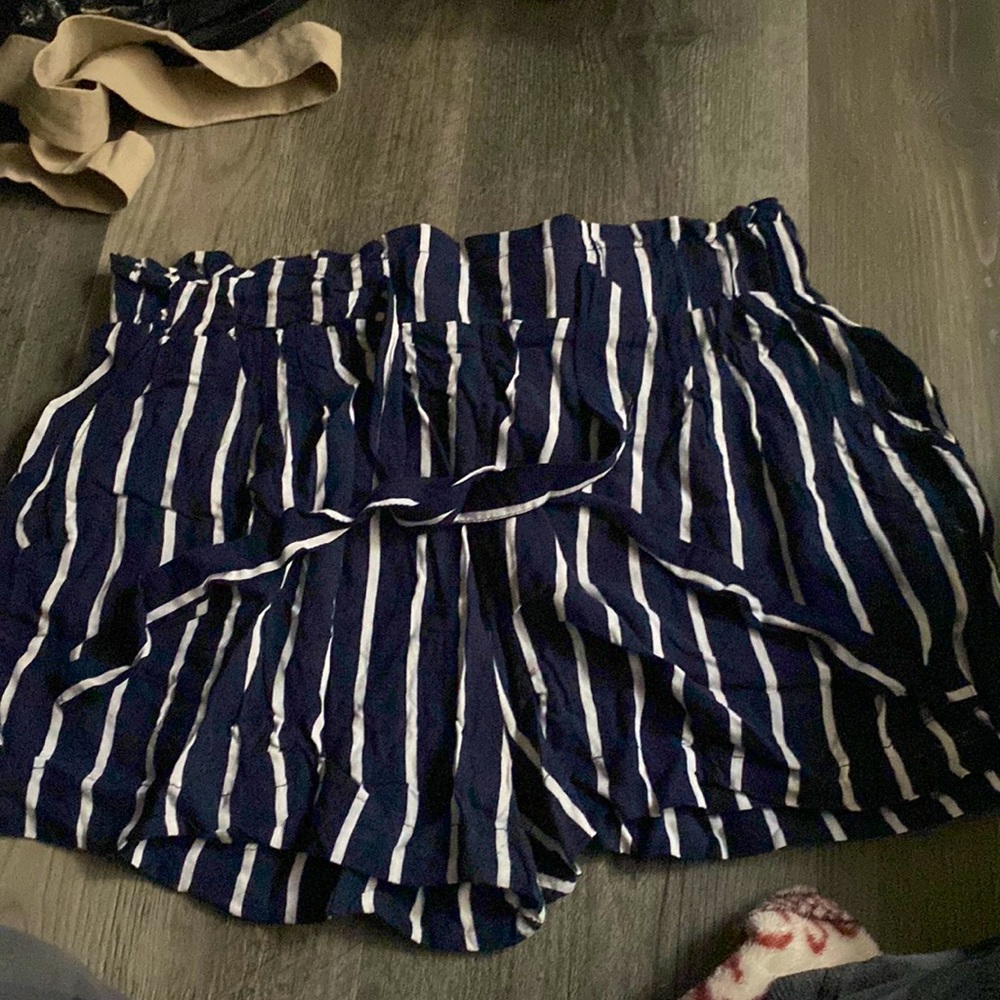 Blue and White Shorts